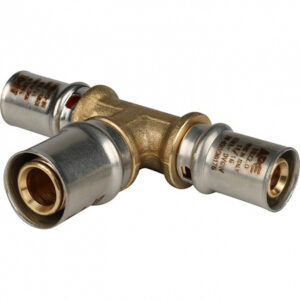STOUT Тройник переходной 16x20x16 для металлопластиковых труб прессовой SFP-0005-162016