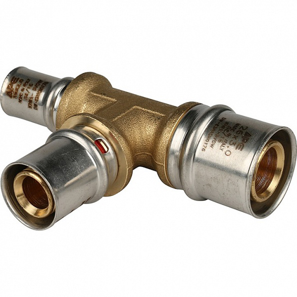 STOUT Тройник переходной 26х20х16 для металлопластиковых труб прессовой SFP-0005-262016 STOUT Тройник переходной 26х20х16 для металлопластиковых труб прессовой SFP-0005-262016