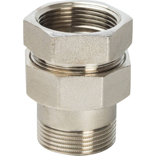STOUT Разъемное соединение американка ВН никелированное, уплотнение под гайкой o-ring кольцо 1 1/2 SFT-0041-000112 STOUT Разъемное соединение американка ВН никелированное, уплотнение под гайкой o-ring кольцо 1 1/2 SFT-0041-000112